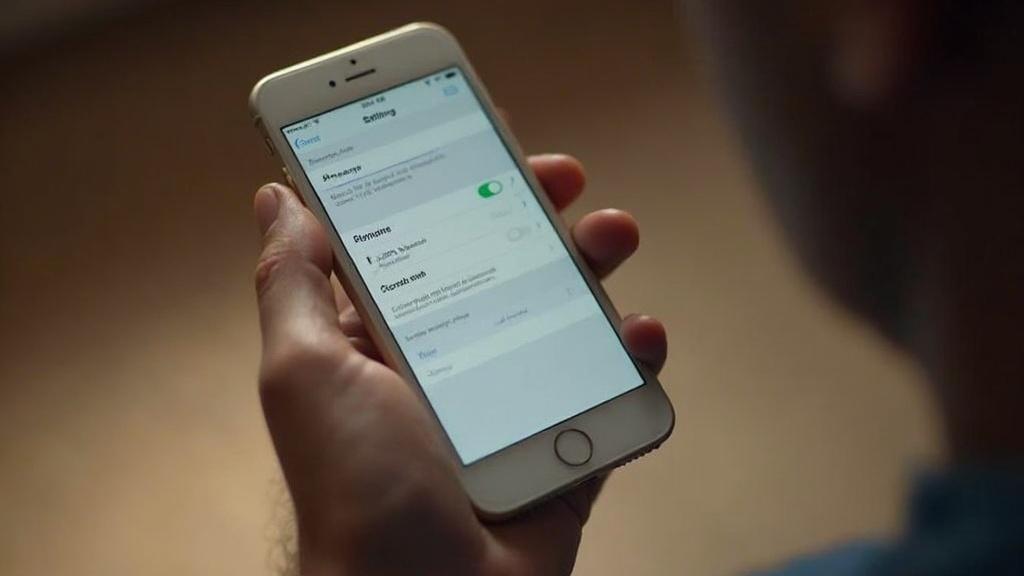 Image d'un écran de paramètres d'applications sur un smartphone.