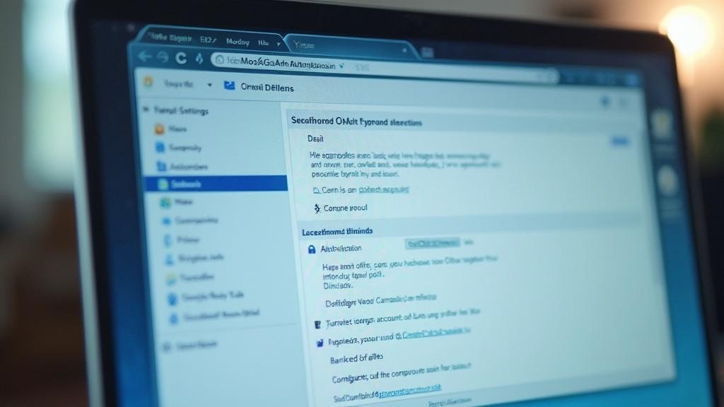 Écran d'ordinateur affichant les paramètres réseau d'un système Windows