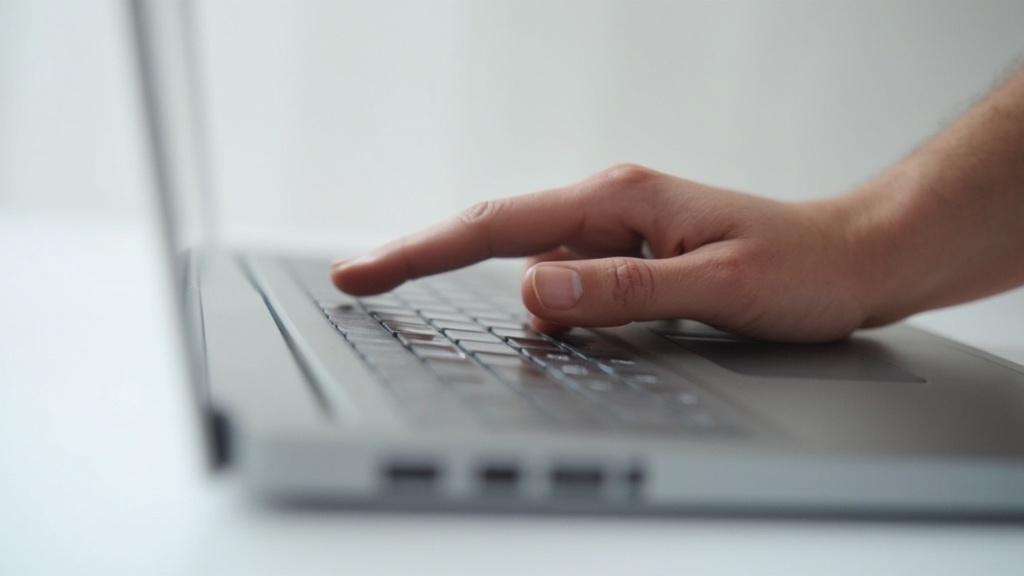 Gros plan sur les mains tapant sur le clavier d'un ordinateur portable